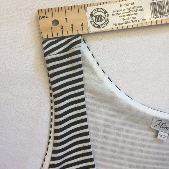 Kismet High-Low/Mullet Striped Sleeveless Dress XS - Picture 10 of 13
